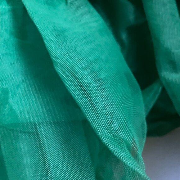 Green and Gold Layered Tulle Childs Xmas Tree Costume - Picture 3 of 8